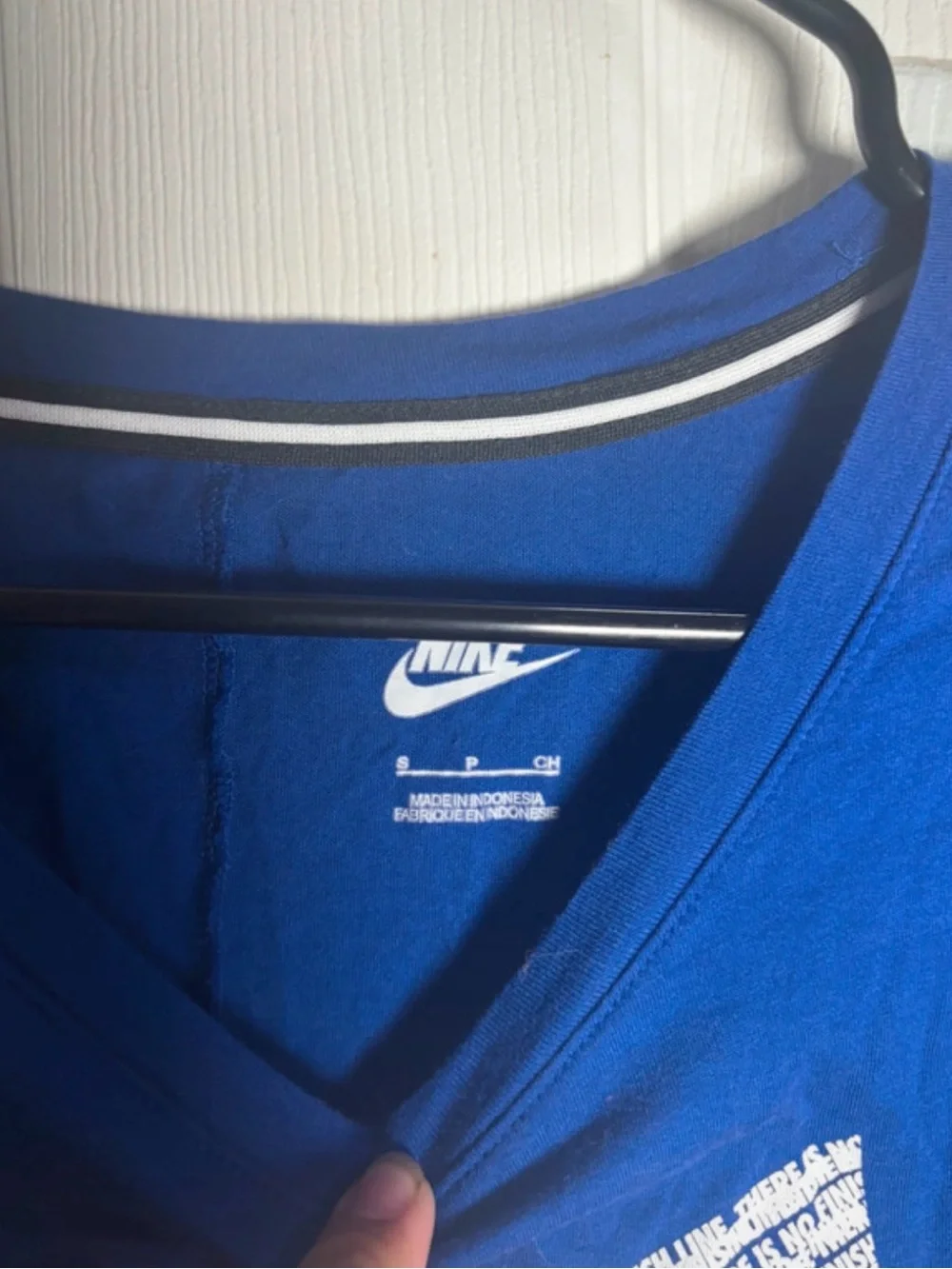 Nike Women's Long-Sleeve Blue/purple  Logo Tee